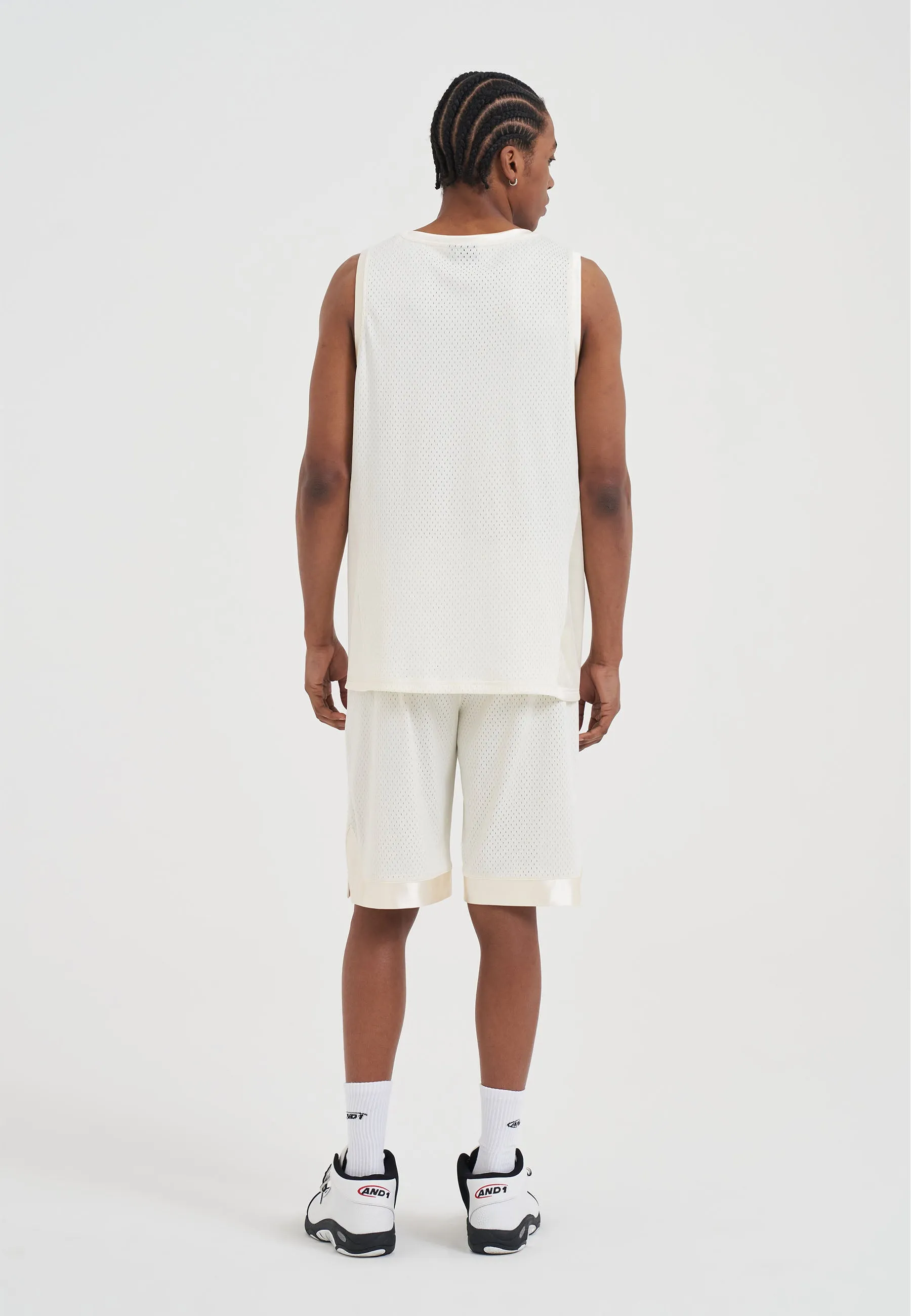 Mens 93 Airtex Vest Top - Ecru sold by And1 product image thumbnail 2