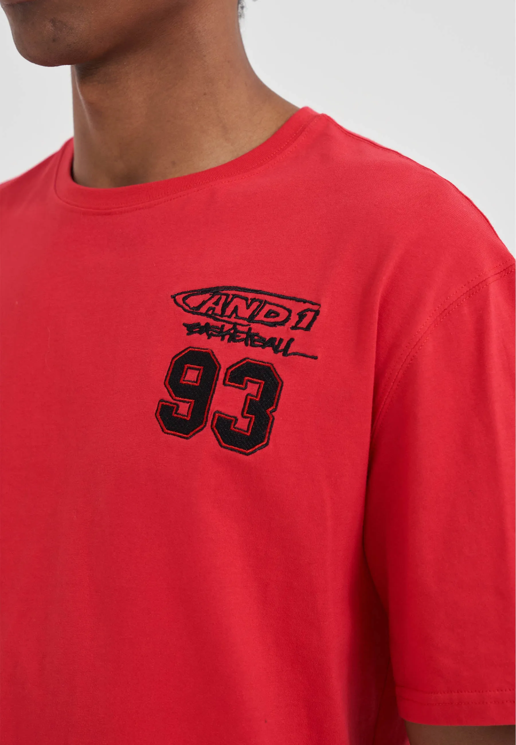 Mens Core 93 Logo T-Shirt - Red sold by And1 product image thumbnail 4