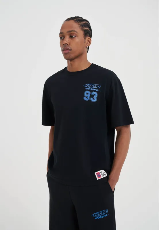 Mens Core 93 Logo T-Shirt - Black made by And1