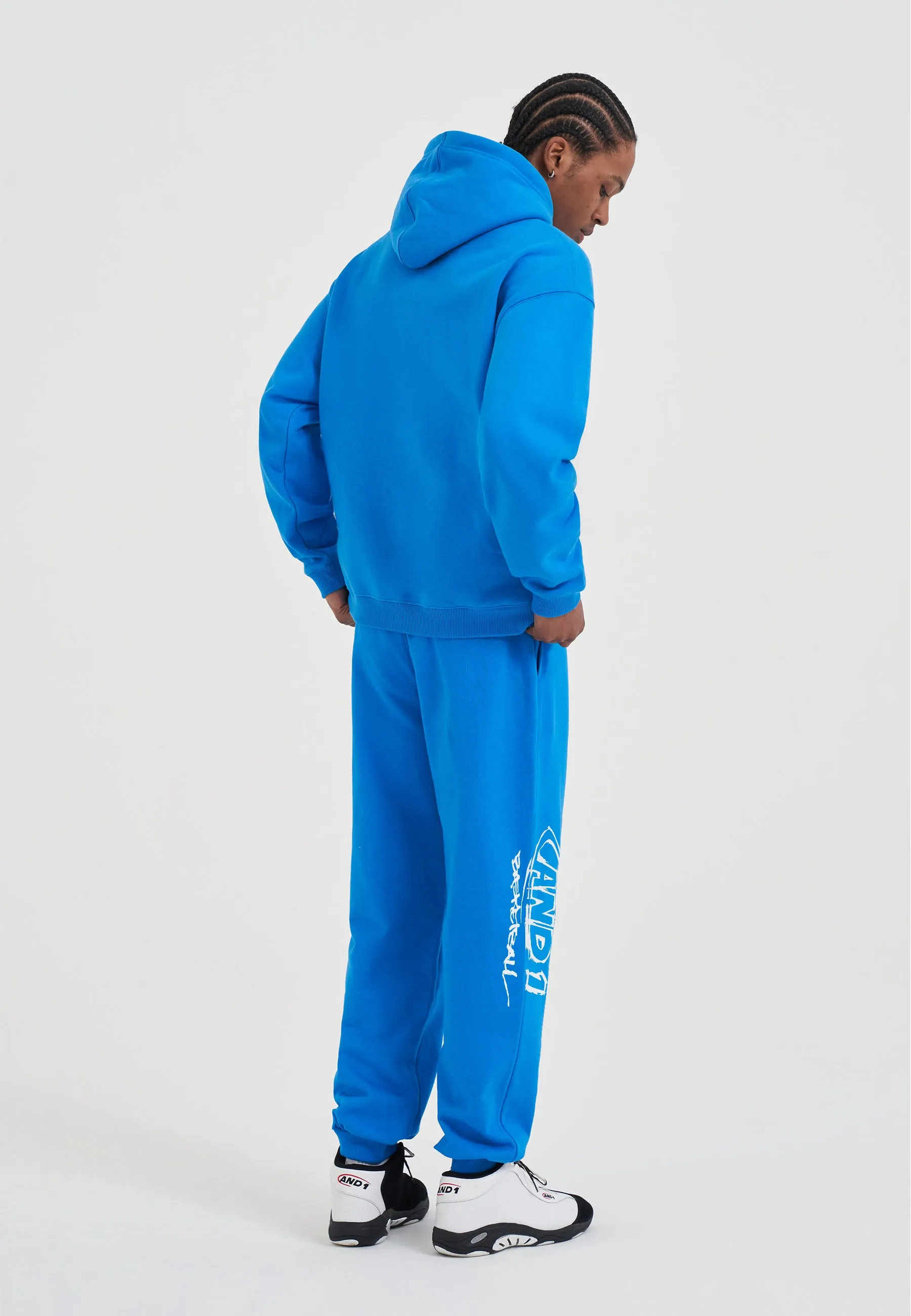 Mens Core Graffiti Logo Cuffed Joggers - Blue sold by And1 product image thumbnail 2