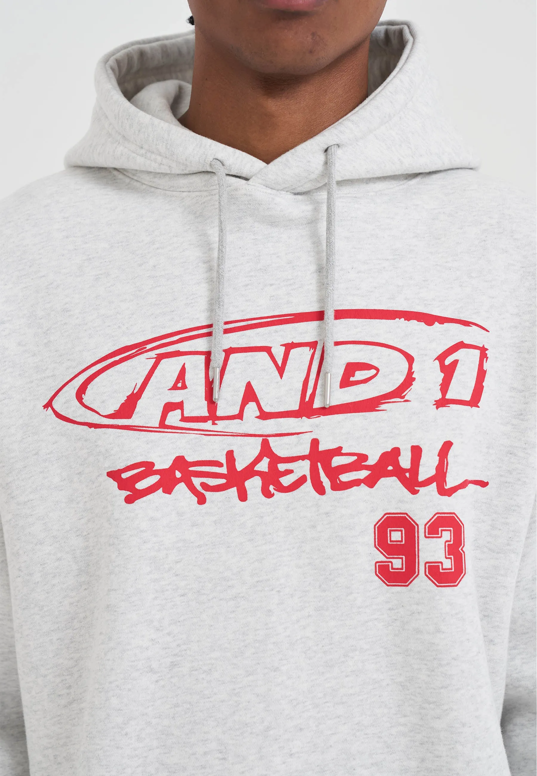 Mens Core Graffiti Logo Hoodie - Grey sold by And1 product image thumbnail 5