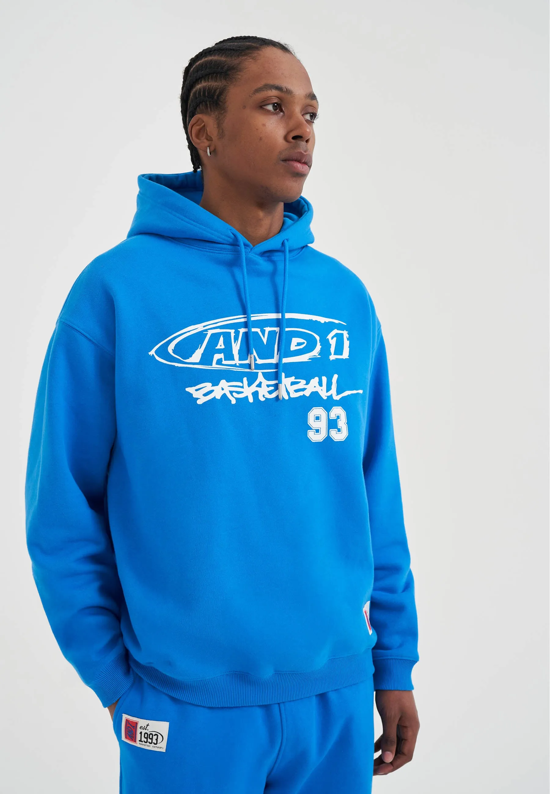 Mens Core Graffiti Logo Hoodie - Blue sold by And1