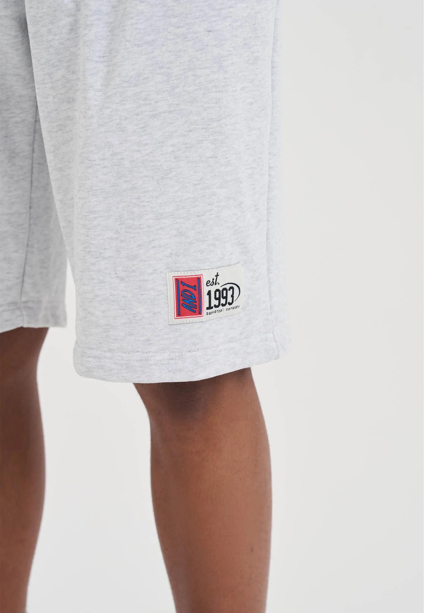 Mens Core Graffiti Logo Jersey Jorts - Frost Marl sold by And1 product image thumbnail 2