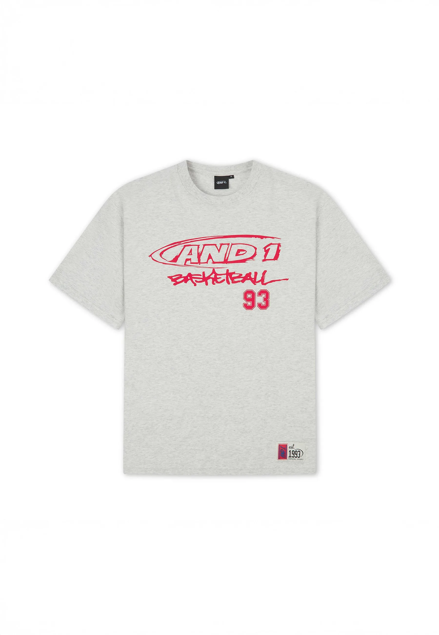Mens Core Graffiti Logo T-Shirt - Frost Marl sold by And1 product image thumbnail 5