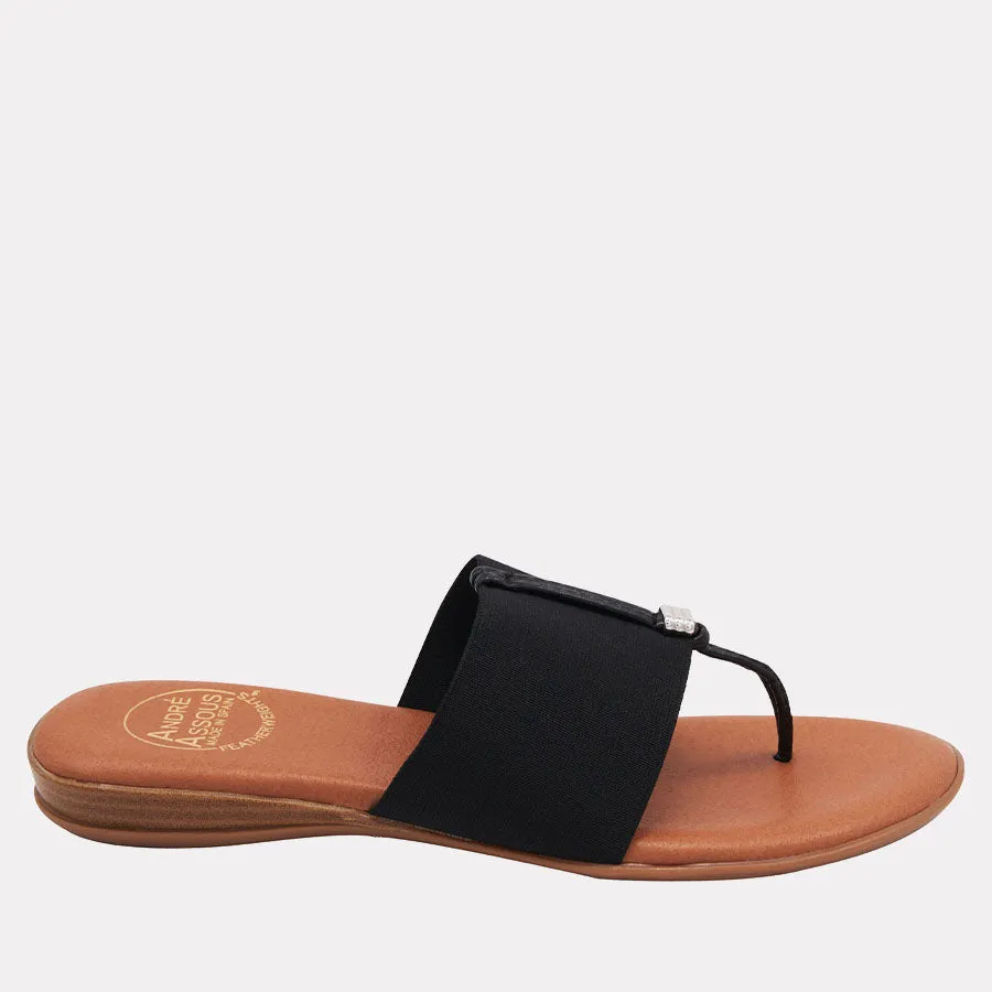 Nice Black on Black Featherweights™ Sandal sold by Andre Assous