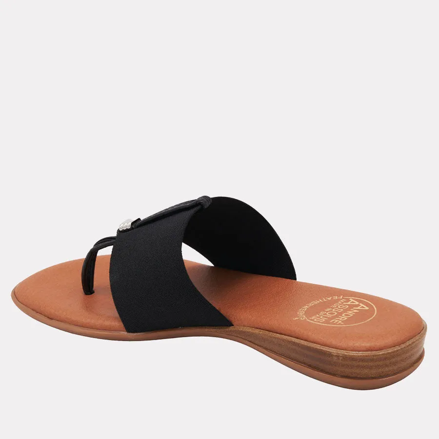 Nice Black on Black Featherweights™ Sandal sold by Andre Assous product image thumbnail 4
