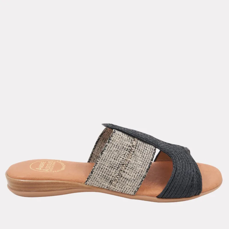 Noor Black Beige Featherweights™ Sandal sold by Andre Assous