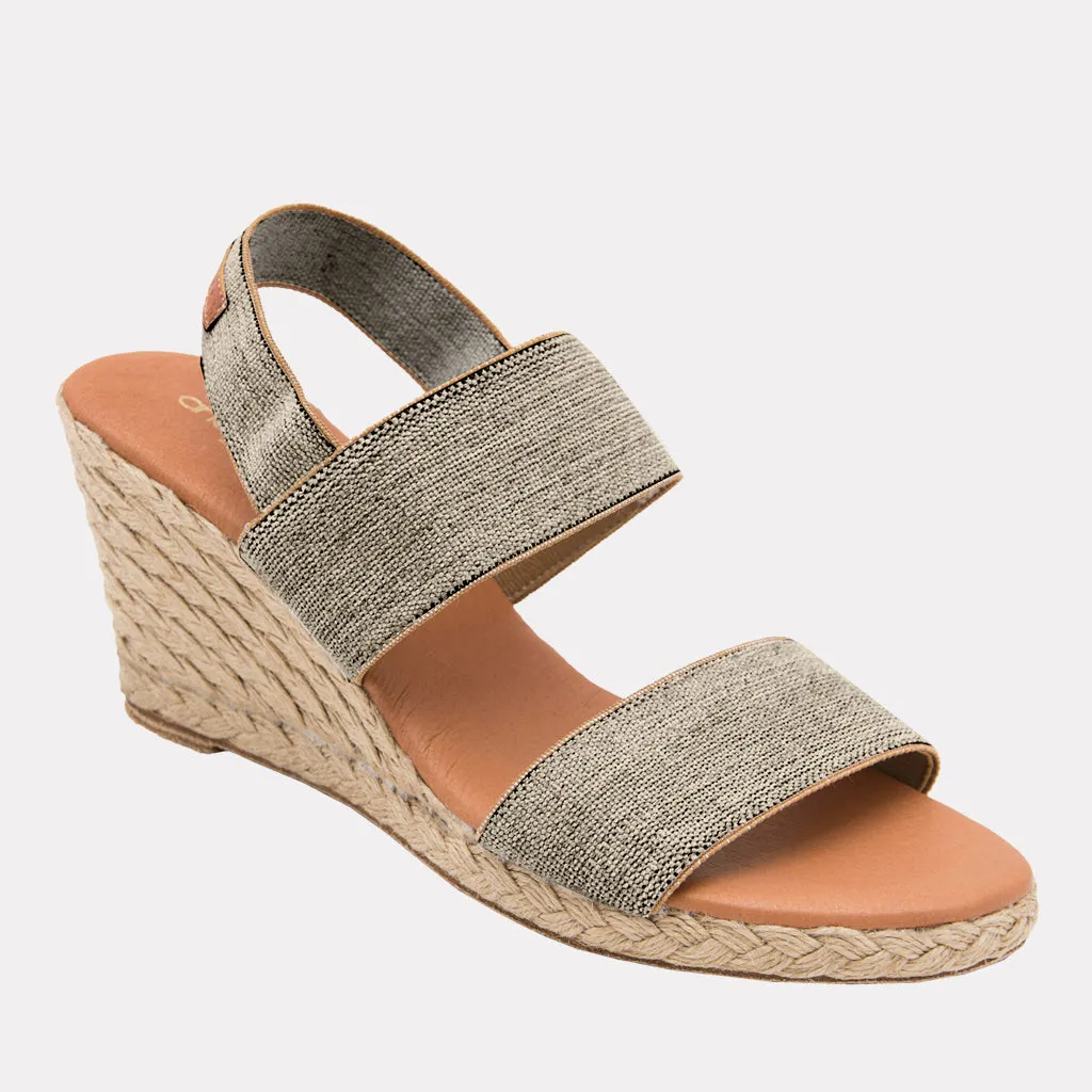 Allison Linen Espadrille Wedge sold by Andre Assous product image thumbnail 3