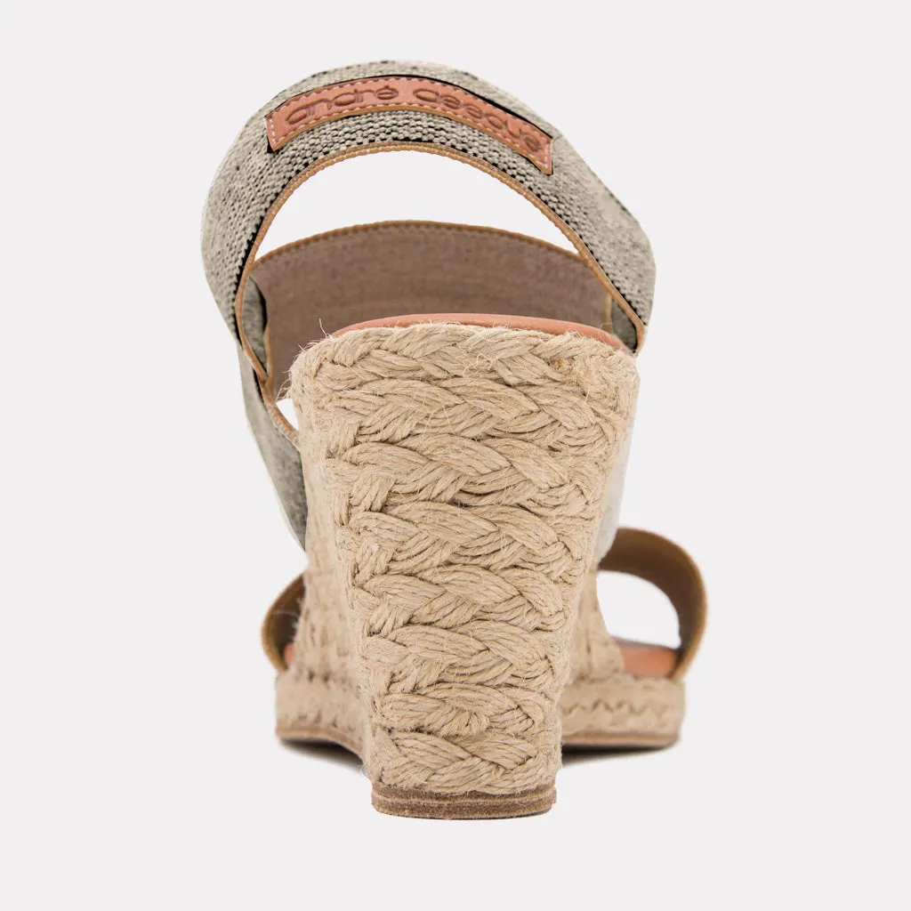 Allison Linen Espadrille Wedge sold by Andre Assous product image thumbnail 5