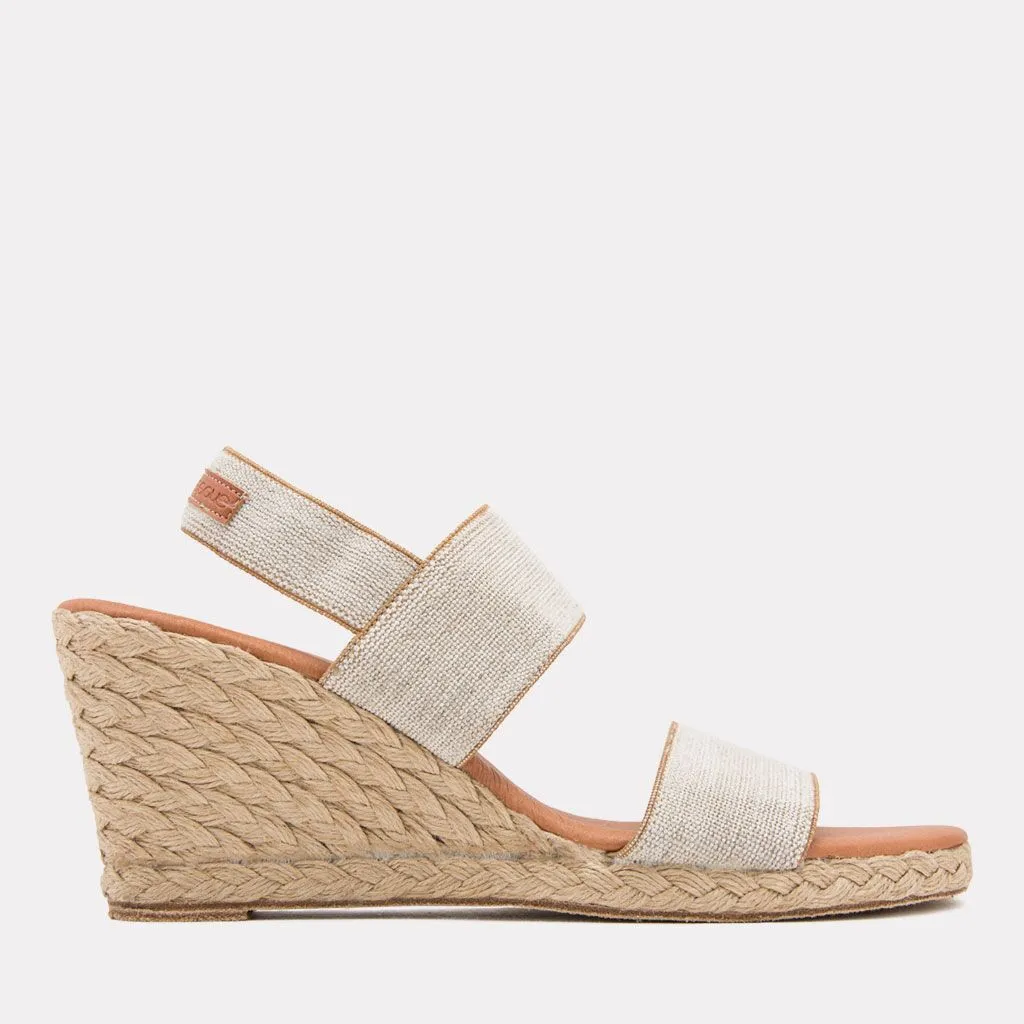Allison Linen Espadrille Wedge sold by Andre Assous