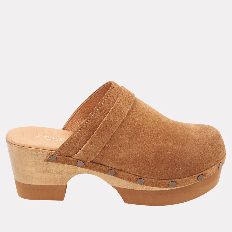 Olivia Suede Clog sold by Andre Assous