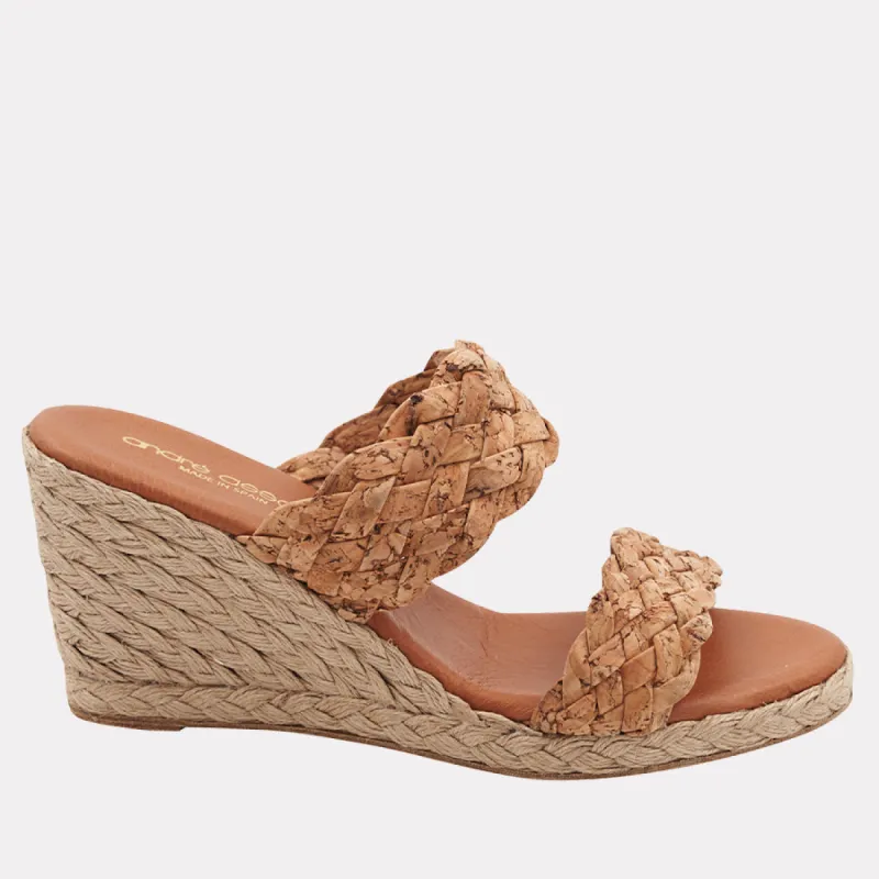 Aria Cork Espadrille Wedge sold by Andre Assous