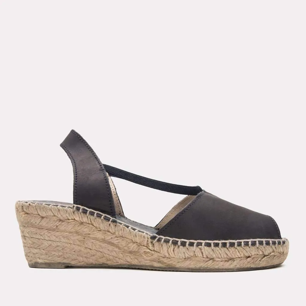 Dainty Leather Espadrille Wedge sold by Andre Assous