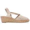 Dainty Leather Espadrille Wedge sold by Andre Assous