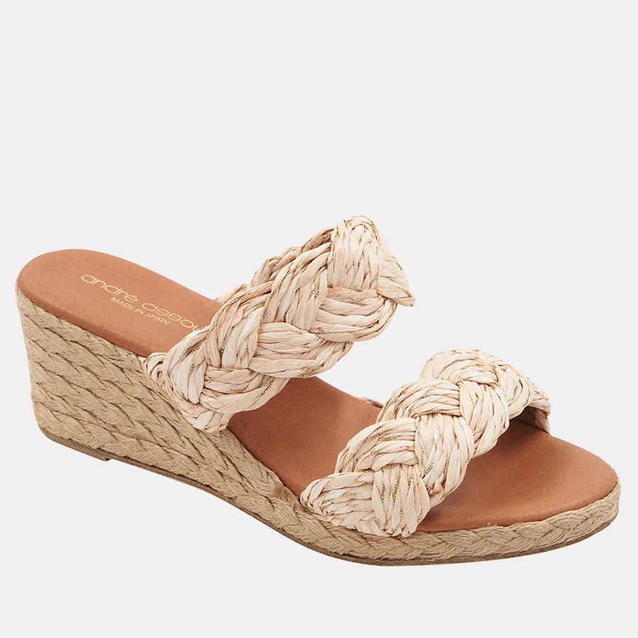 Nori Raffia Espadrille Wedge sold by Andre Assous product image thumbnail 5