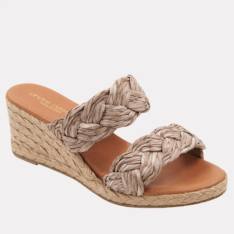 Nori Raffia Espadrille Wedge sold by Andre Assous product image thumbnail 4