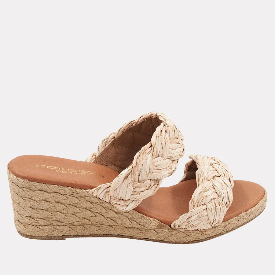 Nori Raffia Espadrille Wedge sold by Andre Assous product image thumbnail 2