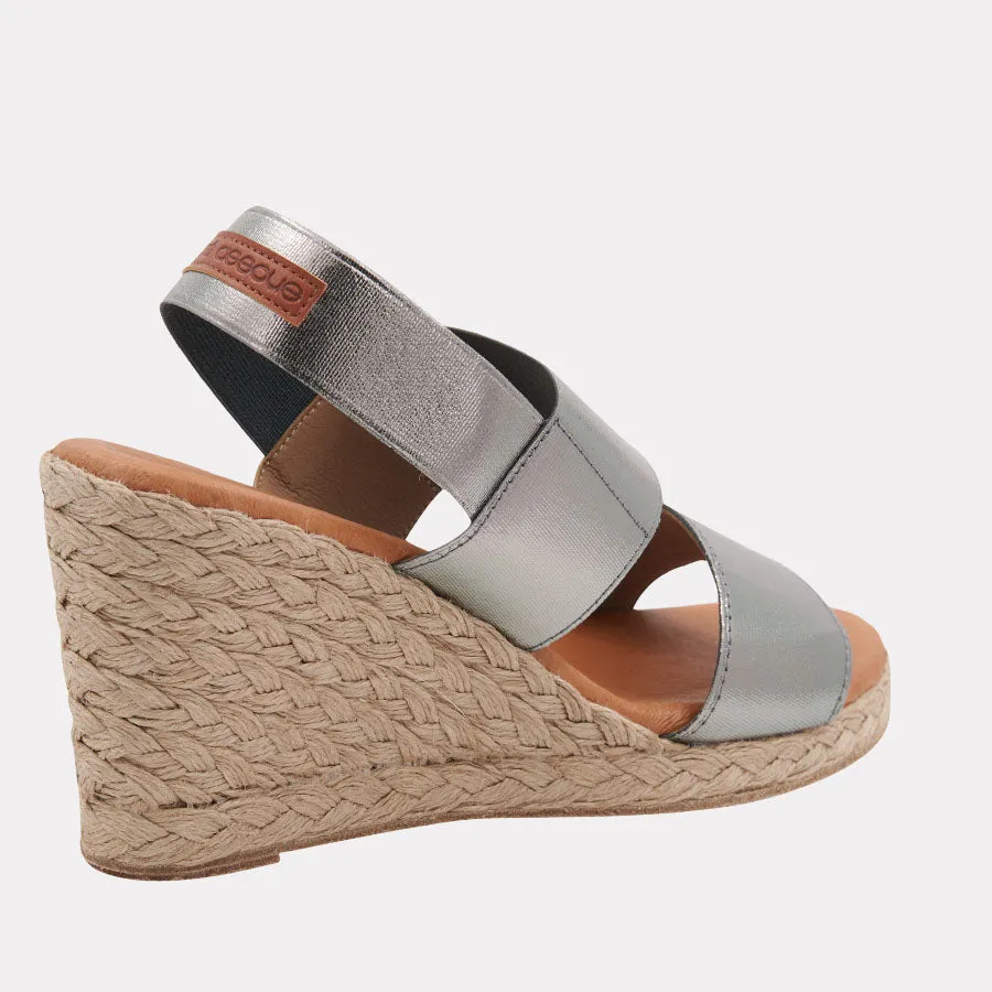 Allison Metallic Espadrille Wedge sold by Andre Assous product image thumbnail 5