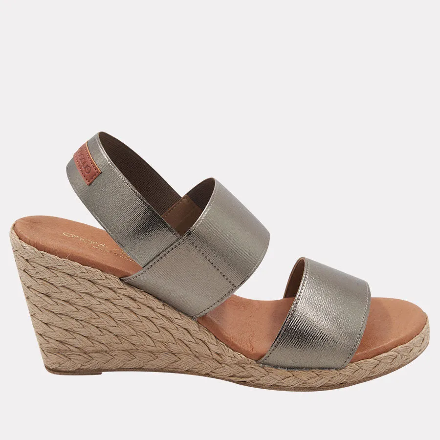 Allison Metallic Espadrille Wedge sold by Andre Assous product image thumbnail 2