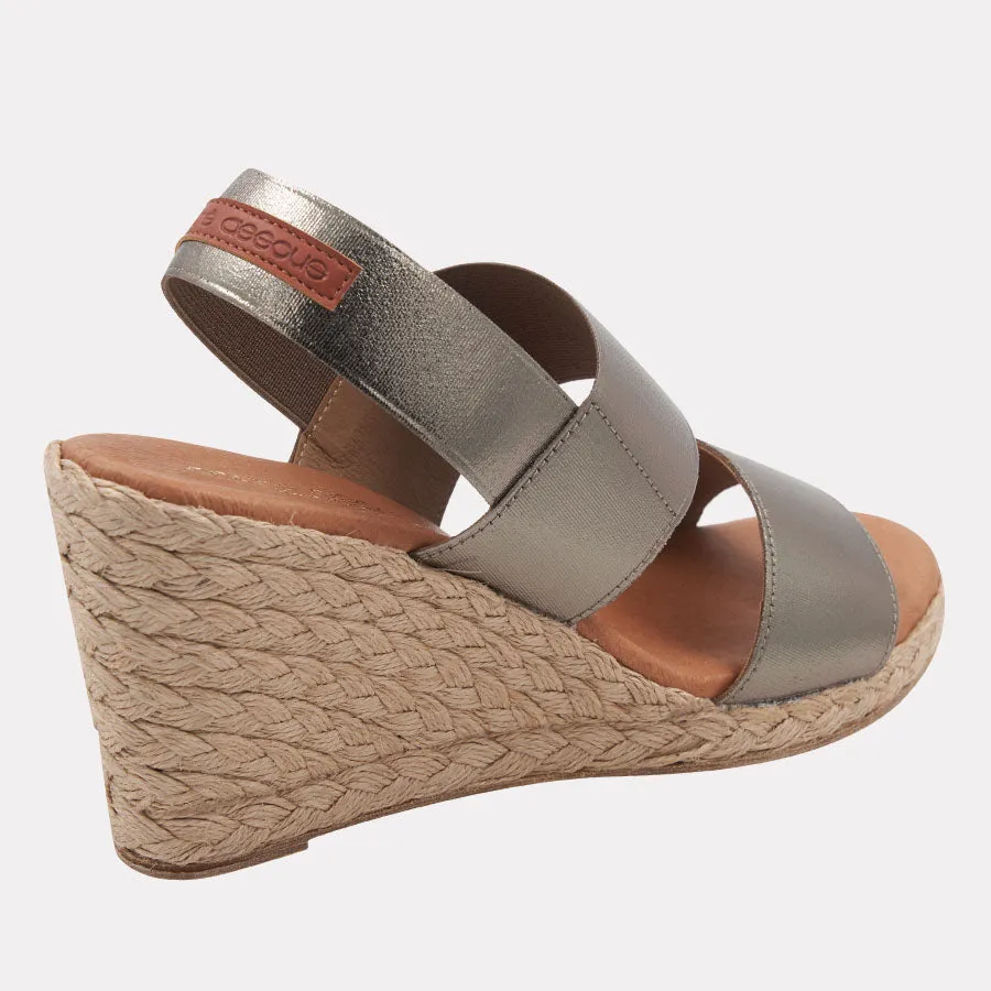 Allison Metallic Espadrille Wedge sold by Andre Assous product image thumbnail 4