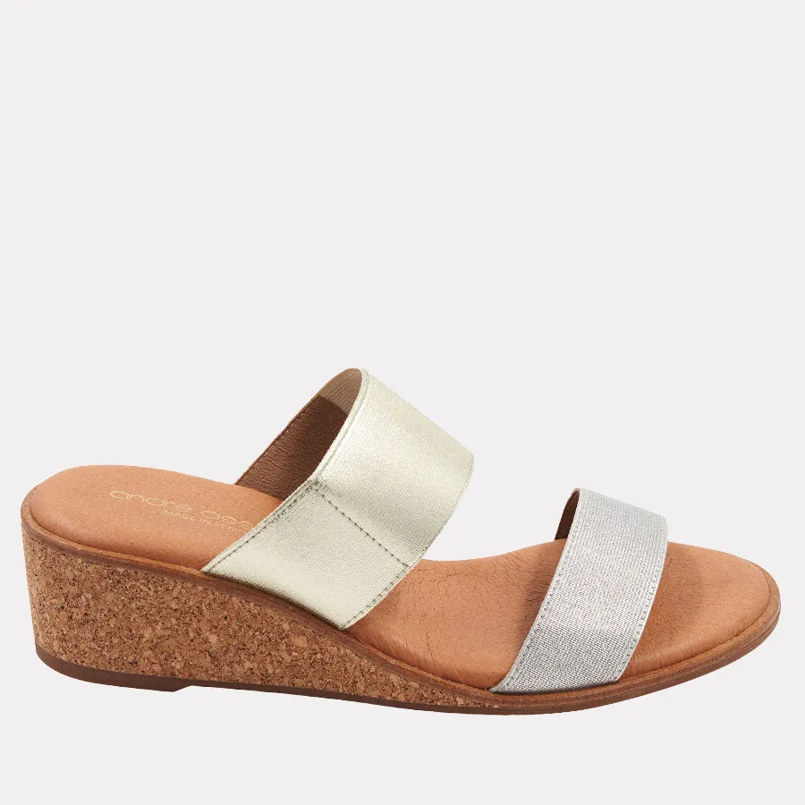 Gwenn Elastic Featherweights™ Wedge sold by Andre Assous