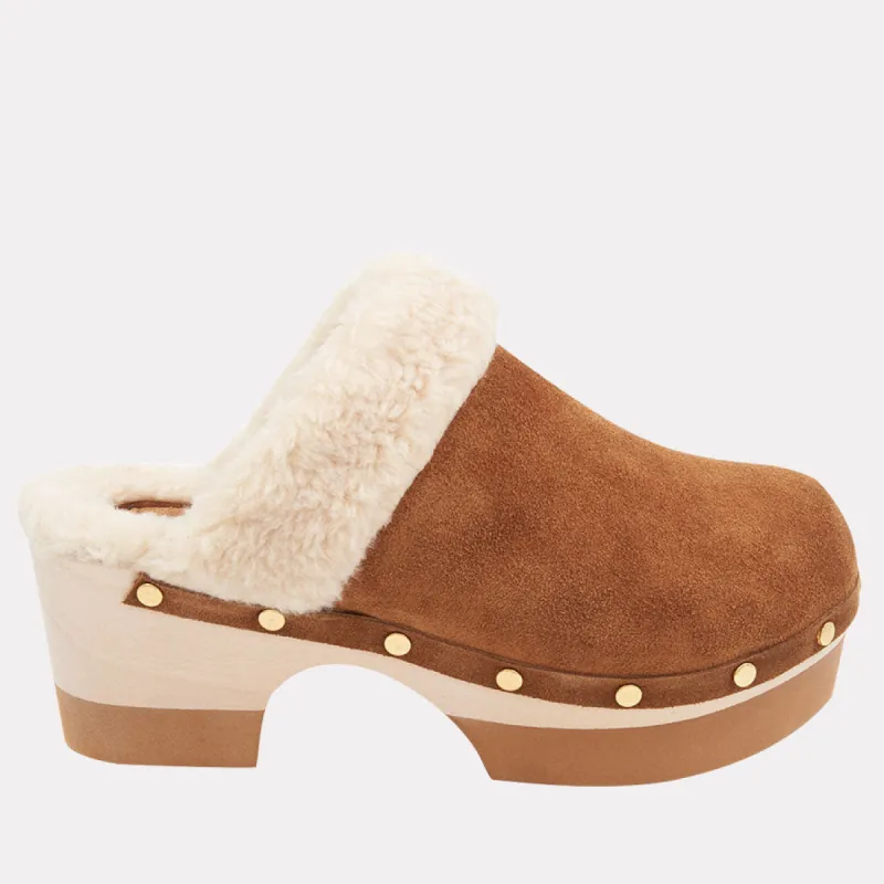 Olivia Faux Suede Clog sold by Andre Assous