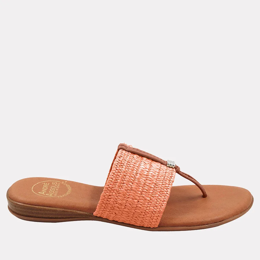 Nice Stretch Raffia SC Featherweights Sandal sold by Andre Assous