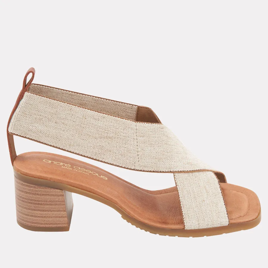 Naira Linen Featherweights™ Heel sold by Andre Assous