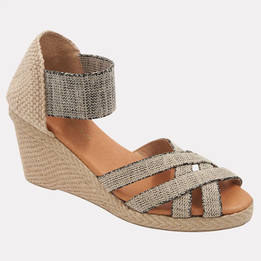 Adin Linen Espadrille Wedge sold by Andre Assous product image thumbnail 5
