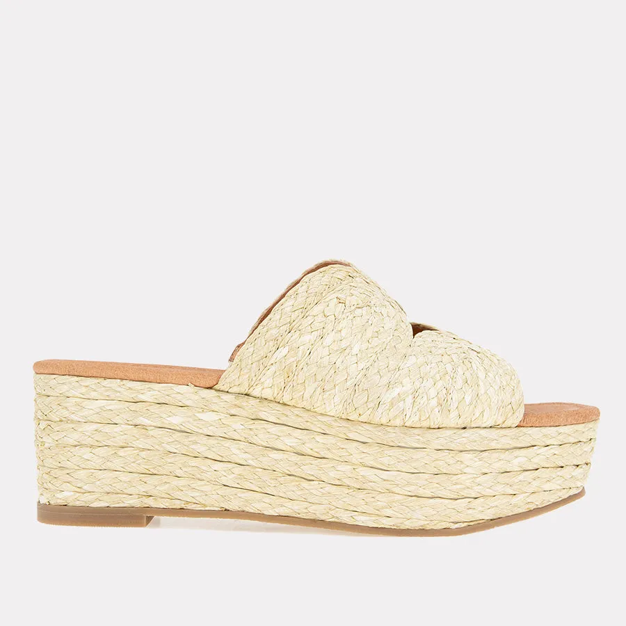 Serene Raffia Espadrille Wedge sold by Andre Assous