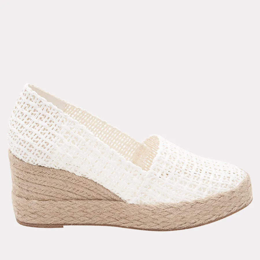 Patti Woven Raffia Espadrille Wedge sold by Andre Assous
