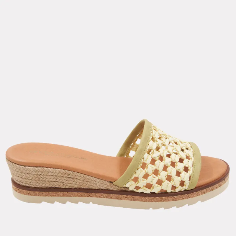 Nessie Raffia SC Espadrille Wedge sold by Andre Assous
