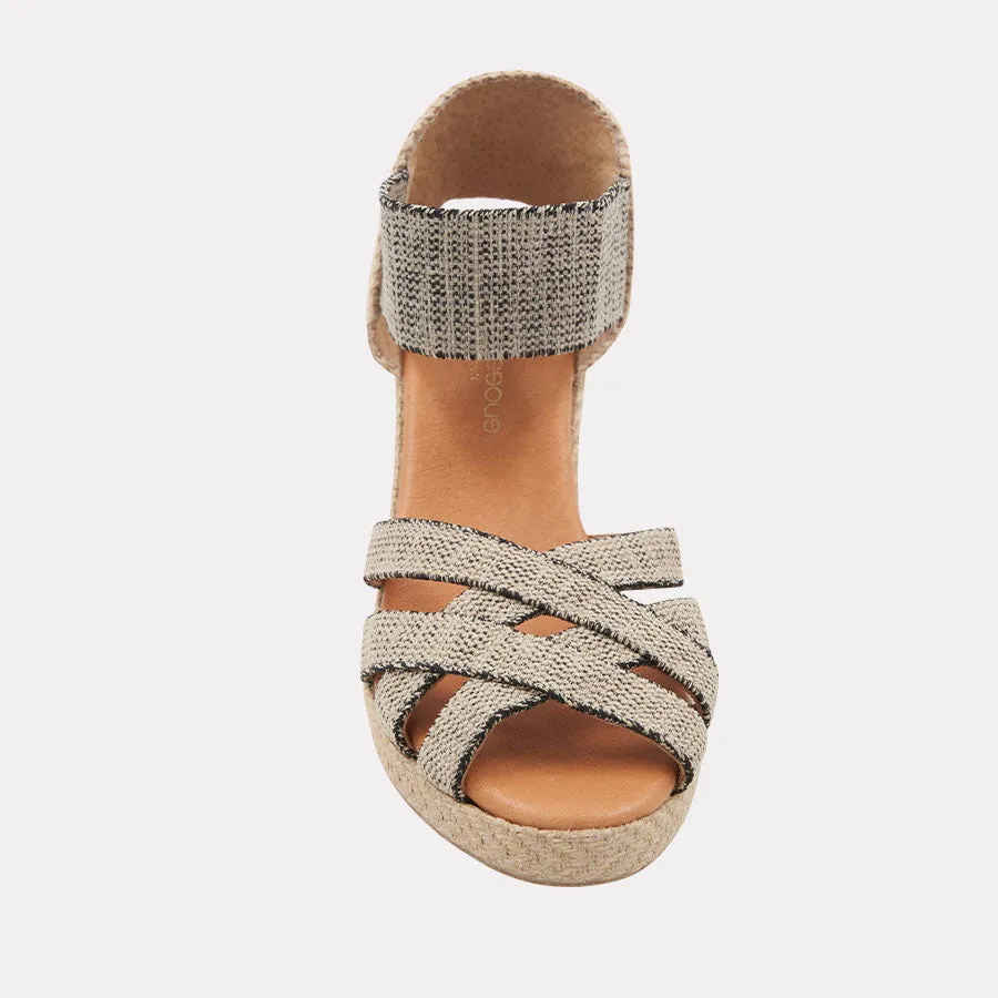Adin Linen Espadrille Wedge sold by Andre Assous product image thumbnail 5