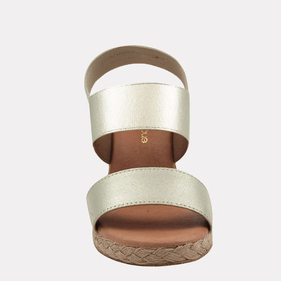 Allison Metallic Espadrille Wedge sold by Andre Assous product image thumbnail 5