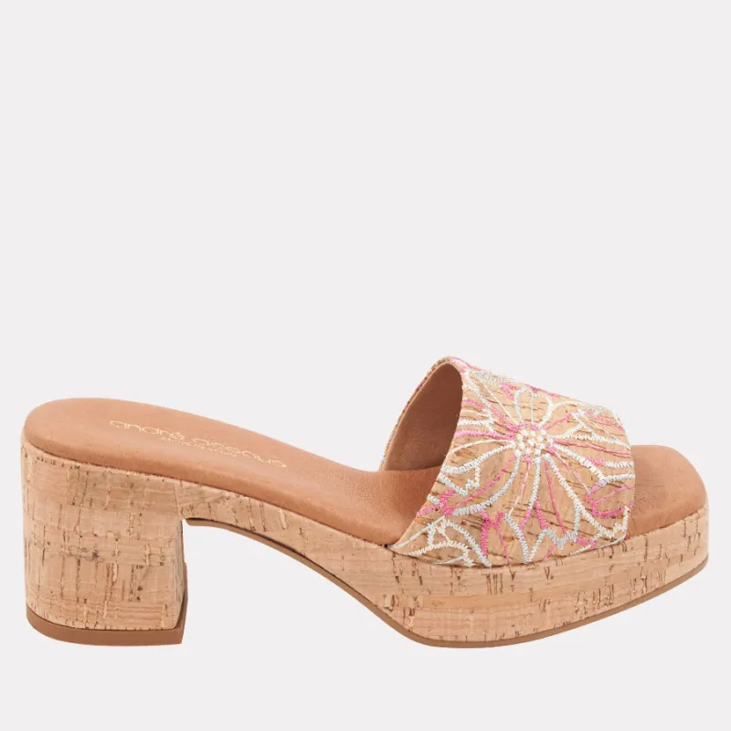 Cypress Cork Heel sold by Andre Assous