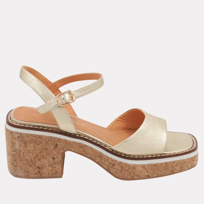 Louise Cork Heel sold by Andre Assous