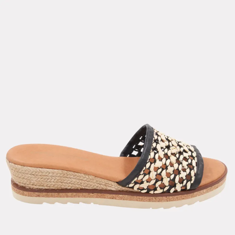 Nessie Raffia Espadrille Wedge sold by Andre Assous
