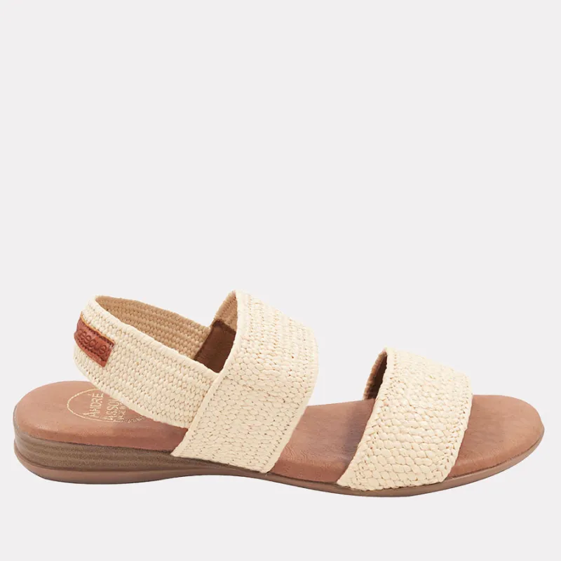 Nigella Stretch Raffia Featherweights™ Sandal made by Andre Assous