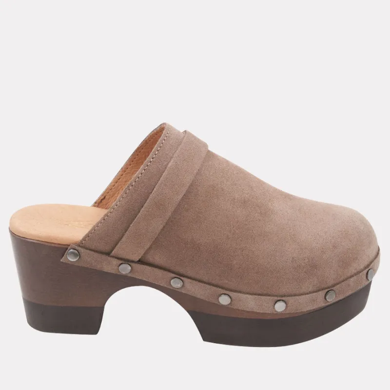 Olivia Featherweights™ Suede Clog sold by Andre Assous