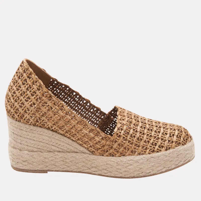 Patti Woven Raffia Espadrille Wedge sold by Andre Assous