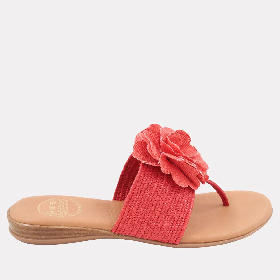 Nara Stretch Raffia Featherweights™ Sandal sold by Andre Assous