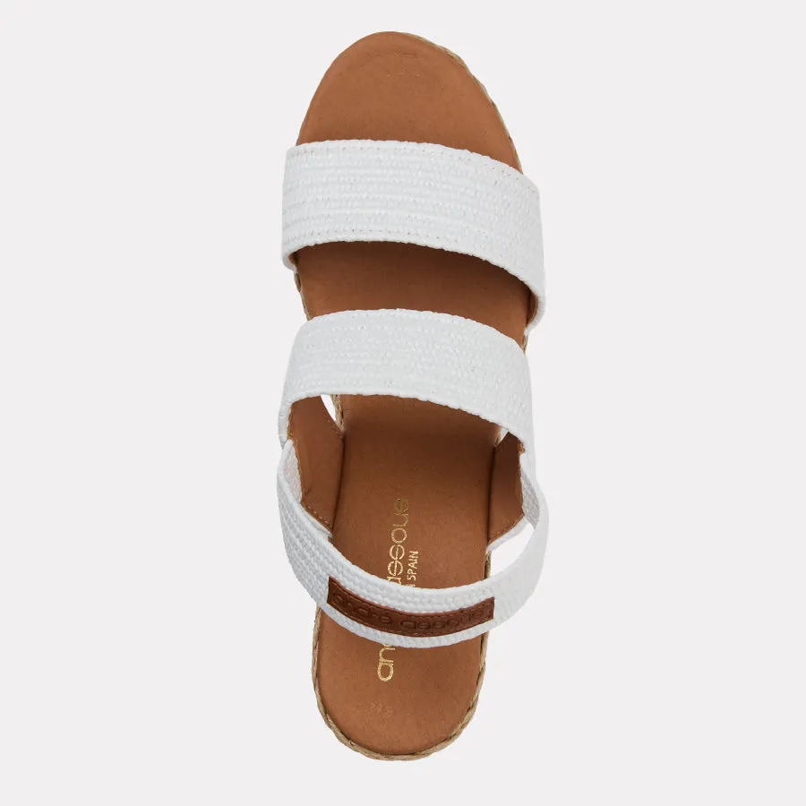Allison Stretch Raffia Espadrille Wedge sold by Andre Assous product image thumbnail 3