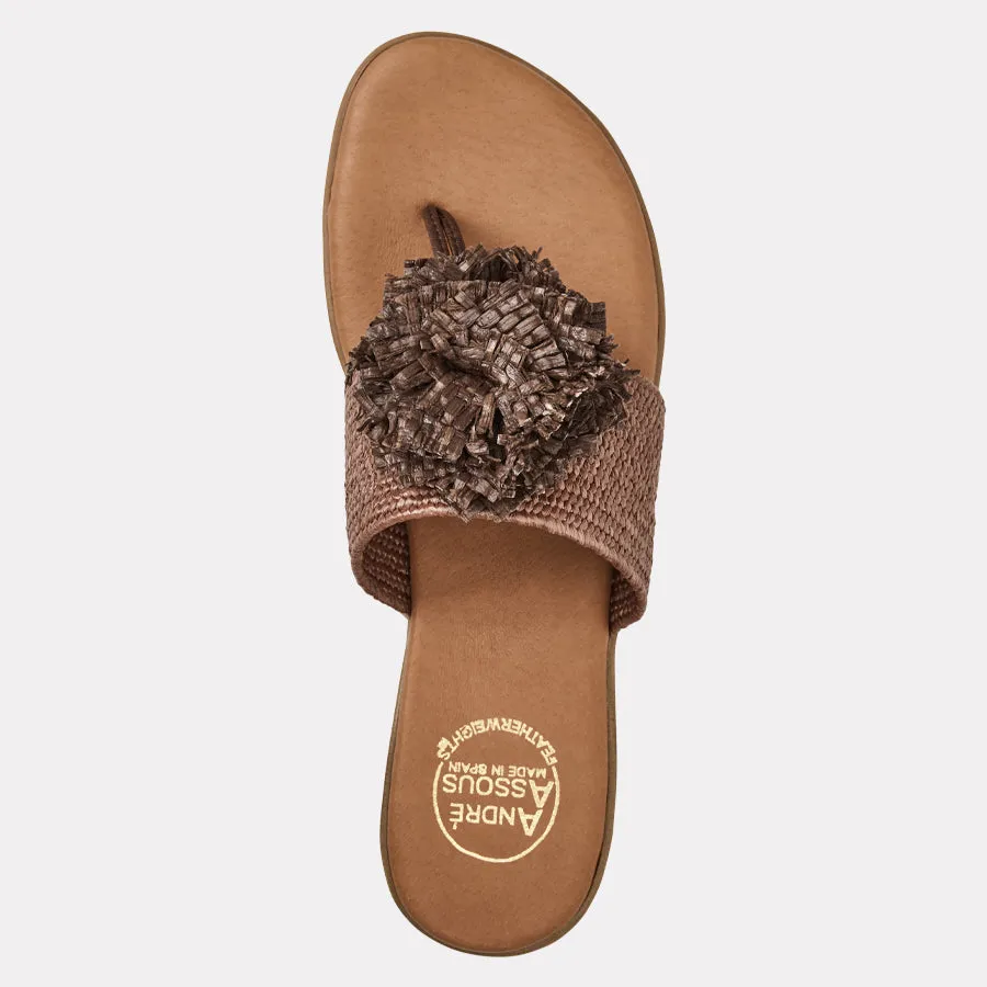 Nara Neutral Stretch Raffia Featherweights™ Sandal sold by Andre Assous product image thumbnail 3