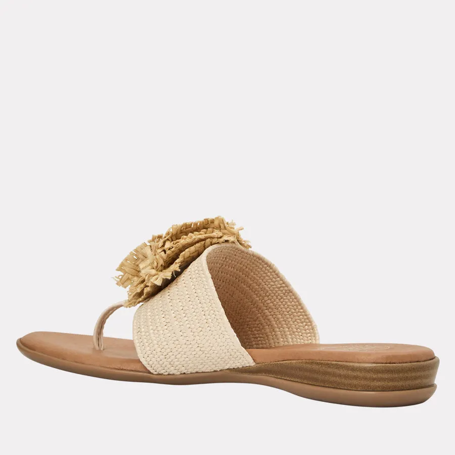 Nara Neutral Stretch Raffia Featherweights™ Sandal sold by Andre Assous product image thumbnail 4