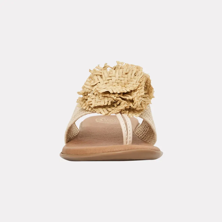 Nara Neutral Stretch Raffia Featherweights™ Sandal sold by Andre Assous product image thumbnail 5