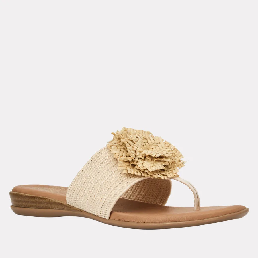 Nara Neutral Stretch Raffia Featherweights™ Sandal sold by Andre Assous product image thumbnail 2