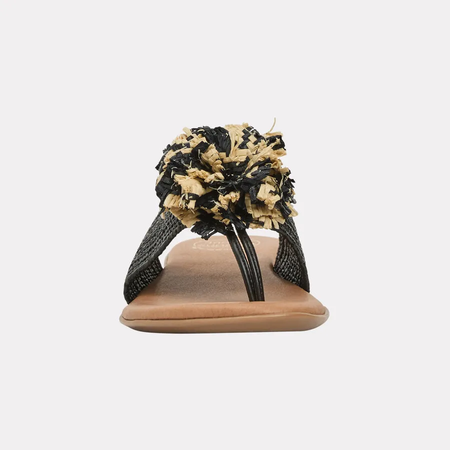 Nara Neutral Stretch Raffia Featherweights™ Sandal sold by Andre Assous product image thumbnail 5