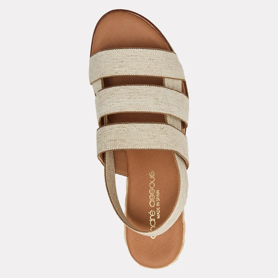 Noma Linen Espadrille Wedge sold by Andre Assous product image thumbnail 3