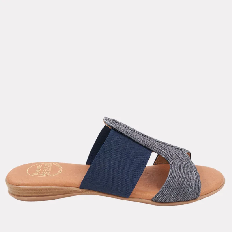 Noor Navy Featherweights™ Sandal sold by Andre Assous