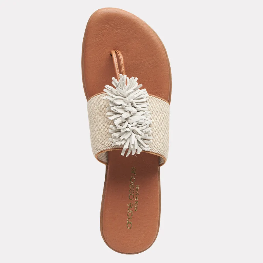 Novalee Beige Linen Featherweights™ Sandal sold by Andre Assous product image thumbnail 4